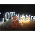 Room Decoration Bulb Lighting Letter 3D Sign Signos de la bombilla